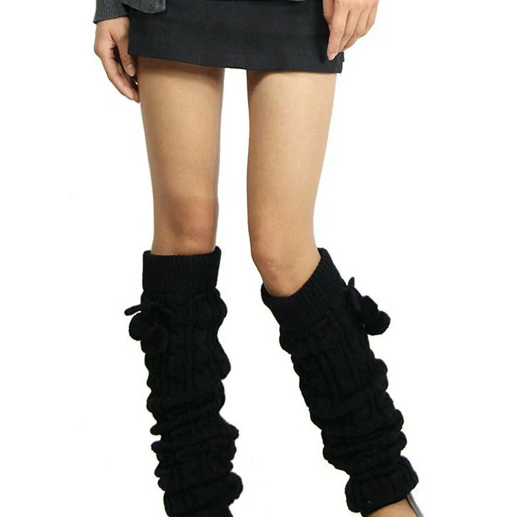 Women Winter Warmers Knitted Socks Over Knee Long Thigh High Boot Warm Stocking - Image 1 of 4