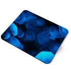 Mouse Mat Pad - Blue Luminescent Jellyfish Water Laptop PC Desk Office #21258