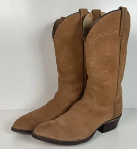 Botas de Vaquero de Gamuza Áspera Chisholm De Colección 9.5 D Hechas en EE. UU. - Imagen 1 de 22