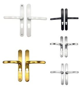 48mm Door Handle Union Style 215mm Fixing Sprung Levers Aluminium Door Upvc Door - Picture 1 of 20