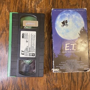 E.T. The Extra-Terrestrial (VHS, 1996, MCA Home Video) Vintage Movie Green Flap - Bild 1 von 8