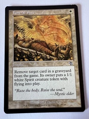 MTG Magic The Gathering Judgment Funeral Pyre Common LP - Image 1 of 2
