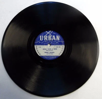 HENRY RUSSELL 78 Adam Takes A Wife / I Miss Those..URBAN label EXOTICA C1340 - Image 1 of 3