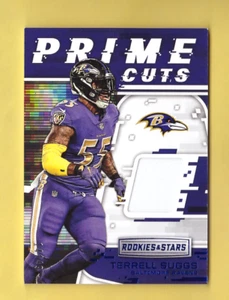 2018 Panini Rookies & Stars TERRELL SUGGS Prime Cuts Jersey Patch 14/49 SP Blue - Picture 1 of 1