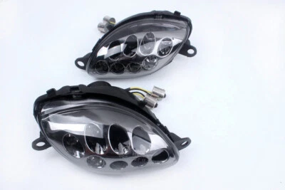 LED Turn Signal Light For Suzuki Hayabusa GSXR1300 1999-2007 2006 2004 Smoke  - Imagem 1 de 4