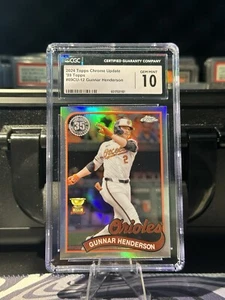 2024 Topps Chrome Update #89CU-12 Gunnar Henderson 1989 Orioles CGC 10 GEM MINT - Picture 1 of 2