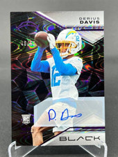 2023 Panini Black Football Derius Davis RC 46/50 #151