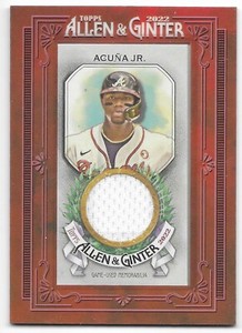2022 Topps Allen & Ginter Mini Framed Jersey Relic Ronald Acuna Jr. (#MFR-RAJ)