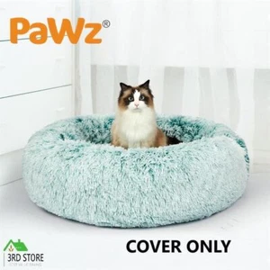 PaWz Replaceable Cover For Dog Calming Bed Donut Nest Soft Plush Kennel Teal L - Picture 1 of 12