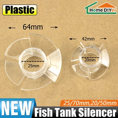 Aquarium Fish Tank Muffler Triple Overflow Muffler Spiral Vane For Water Pipe - Image 1 of 4