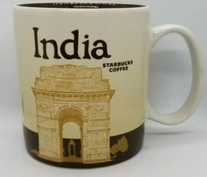 Starbucks Collector Series India Mug Building Cricket Graphic 16 fl oz - Picture 1 of 6