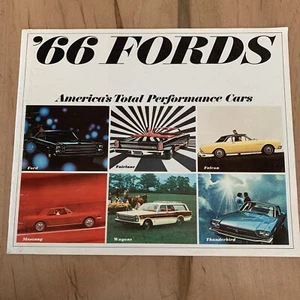 Ford 1966 folleto catálogo de automóviles publicidad Ford Fairlane Falcon Mustang vagón - Imagen 1 de 10