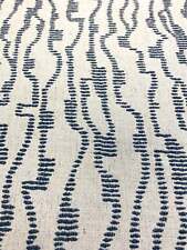 Lee Industries Quinton Denim Water Resistant Blue Beige Upholstery Fabric