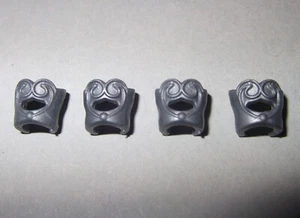 19671, 4x (2 Paar) Manschetten, Armschutz, Asiaritter, silber - Picture 1 of 1