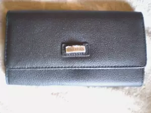 Wallet / wallet art waiter - wallet in black / PVC faux leather / NEW - Picture 1 of 6