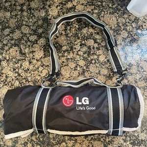 LG Life’s Good 48” X 60” PROMO STADIUM Fleece Lined BLANKET w/ CARRY Strap - Picture 1 of 4