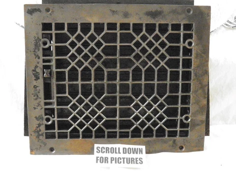 VINTAGE STEEL FLOOR GRATE / VENT-SEE PHOTOS FOR DIMENSIONS Cover