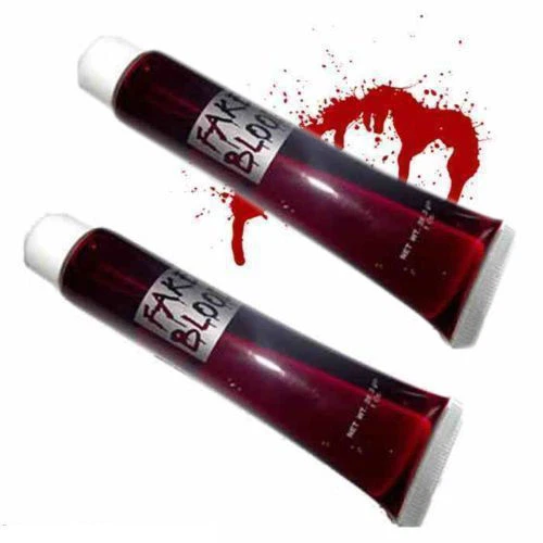 TWO TUBES OF FAKE BLOOD HALLOWEEN VAMPIRE ZOMBIE HORROR HALLOWEEN FX MAKE-UP  - Image 1 of 1