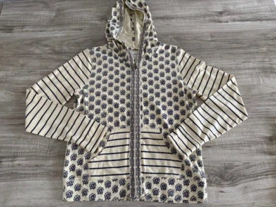NWT Lucky Lotus Women's Floral Striped Long Sleeve Hoodie Jacket - Size M - Image 1 of 4