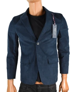Tommy Hilfiger Mens Corduroy Sports Coat Jacket New 36S Navy Blue Solid - Picture 1 of 7