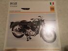 Card Motorbike Ducati 500 Twin Proto 1965 Collection Atlas Motorcycle Italy