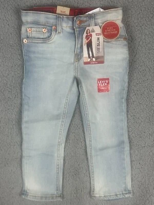 Levi's 511 Slim Fit Flex Stretch Jeans Toddler Denim Pants Boys Adjustable Waist - Image 1 of 4