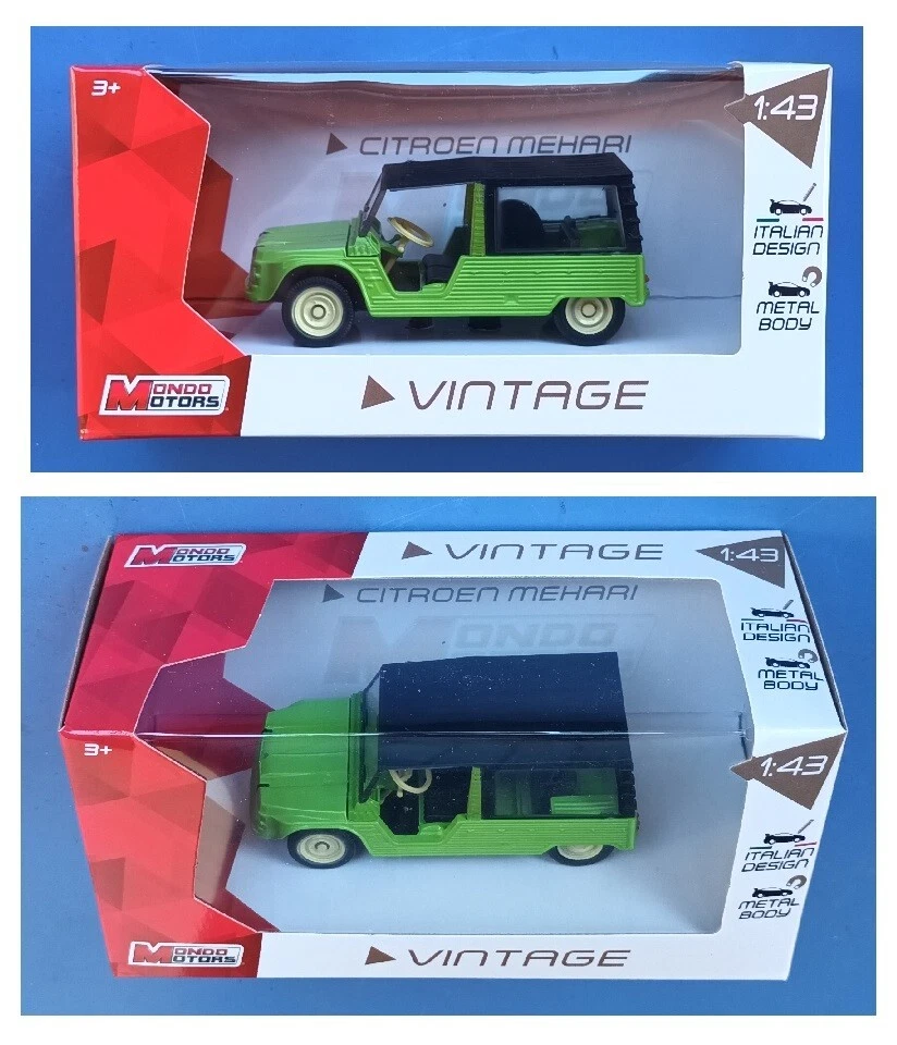Citroen Mehari modellismo 1:43 Mondo Motors Vintage metal body Italian design - Immagine 1 di 1