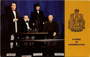 Fathers of Confederation Canadian Wax Museum Banff Canada Postcard  - Picture 1 of 2