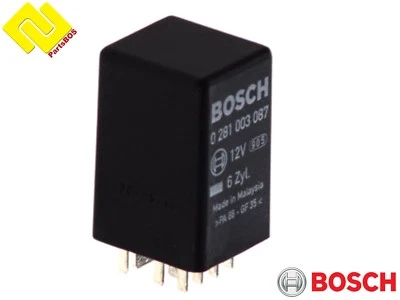 BOSCH 0281003087 GLOW PLUG CONTROLLER RELAY 6 cyl. for VAG ,4E0907282A , - Image 1 of 2