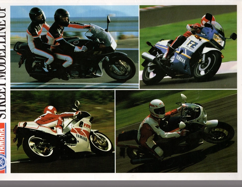 Yamaha Street Model Line-Up Fold-Out Sales Brochure - see description - image 1 of 1