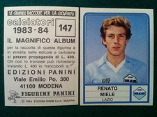 FOOTBALLERS 1983-84 83-1984 n 147 LAZIO MIELE - Panini figure with candle