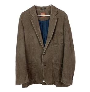 Hugo Boss Wool Blend Brown Blazer Suit Sport Coat Size 40R - Picture 1 of 8