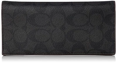 [Coach] Leather Long Wallet 91635 Signature Men's QBLWO Qb/Black/Black [Parallel - Image 1 of 4