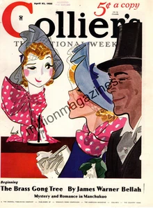 1935 Colliers April 27 - Hitler's Third Reich; G K Chesterton; Hands; Greyhounds - Picture 1 of 2
