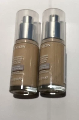 2 Revlon Illuminance Skin-Caring Liquid Foundation 117 Light Beige - Image 1 of 2
