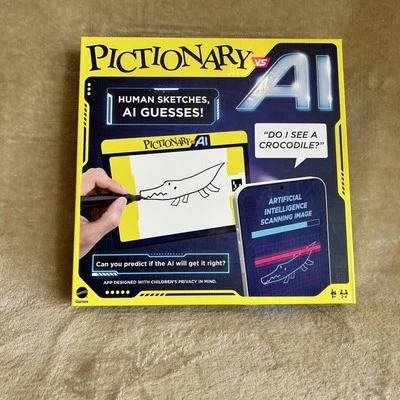 Pictionary vs. AI Board Game A.I. Artificial Intelligence Board Game Ages 8+  - Image 1 of 4