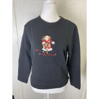 Bechamel Mujer Pequeña Sudadera Fea Navidad Suéter Vacaciones Santa Algodón Foto 1 de 4