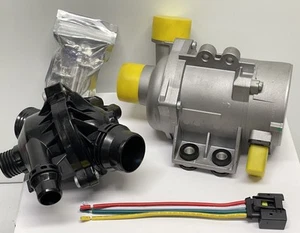 Electric Water Pump W/Thermostat & Bolt For BMW Replaces 11517546994 11517563183 - Picture 1 of 10