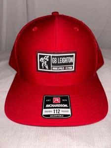 G.B. Baseballmütze Leighton Richardson 112 neu ohne Etikett NEU rot Minnesota Musik Band - Bild 1 von 4