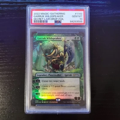 Garruk Wildspeaker #1142 Secret Lair Drop Foil MTG ~ PSA 10 - Image 1 of 2