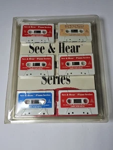 See & Hear Piano Series Session One & Two 1991 Sheet Music VHS & Cassette Tapes - Picture 1 of 4