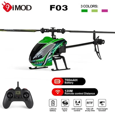 F03 Remote Control Helicopter 2.4Ghz 4CH 6-Axis Gyro Stabilized RTF RC Aircraft - Bild 1 von 4