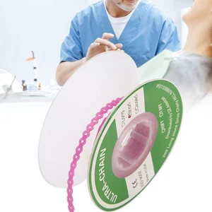 Dental Orthodontic Elastic Rubber Chain Colorful Dental Tooth Orthodontic Ac MAI - Picture 1 of 10
