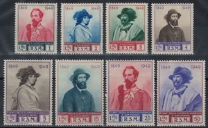 SAN MARINO 1949 Garibaldi 8v MH* - Picture 1 of 2