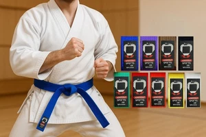 Knockout Sport unifarben Grading Gürtel Karate Judo Taekwondo Kampfsport - Bild 1 von 10