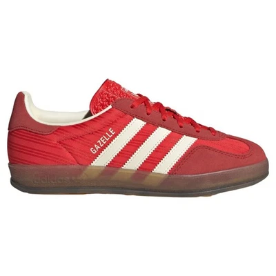 Adidas Gazelle Interior Rojo Rayas Satinado JS1411 Mujer Nuevo Foto 1 de 4