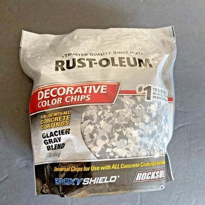 RUSTOLEUM DECORATIVE CONCRETE CHIPS GREY BLEND (1LB) Bag - Image 1 of 4