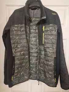 CMP Mens Grey And Camo Zip Up Fleece Jacket Size 48 - - Picture 1 of 5