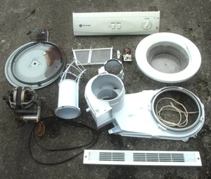 ASCIUGATRICE BIANCA KNIGHT 44A ROTTA PER SINGOLE PARTI: VEDI DESCRIZIONE SETTA - Foto 1 di 13