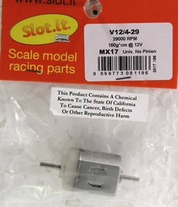 Slot.it SIMX17 V12/4 29,000 RPM High Torque Motor 1:32 Slot Car Part - Picture 1 of 1